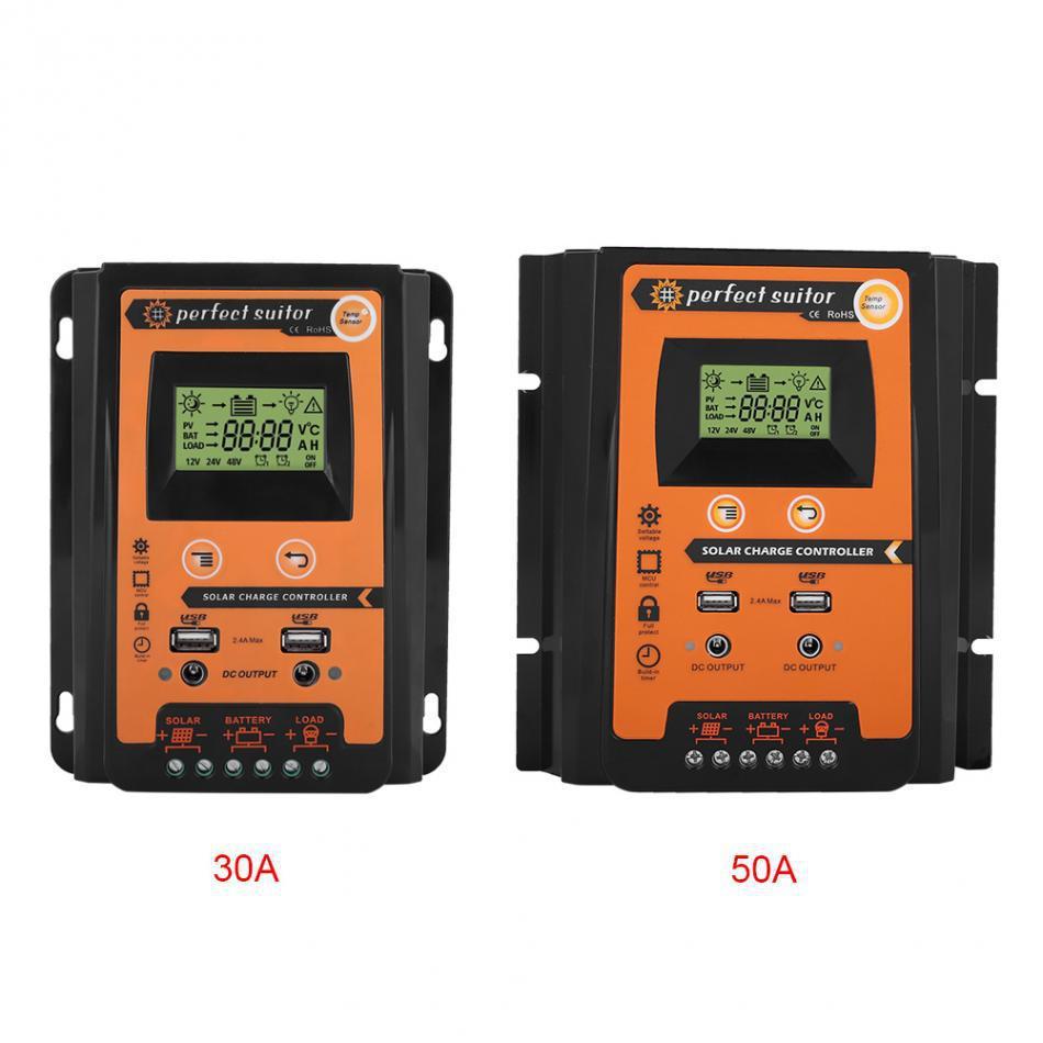 New Explosion PWM Solar Controller 12V24V30A 50A 70A Solar Battery Charge and Discharge Controller
