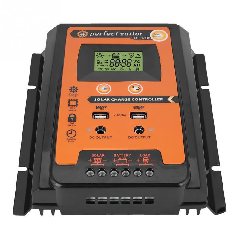 New Explosion PWM Solar Controller 12V24V30A 50A 70A Solar Battery Charge and Discharge Controller