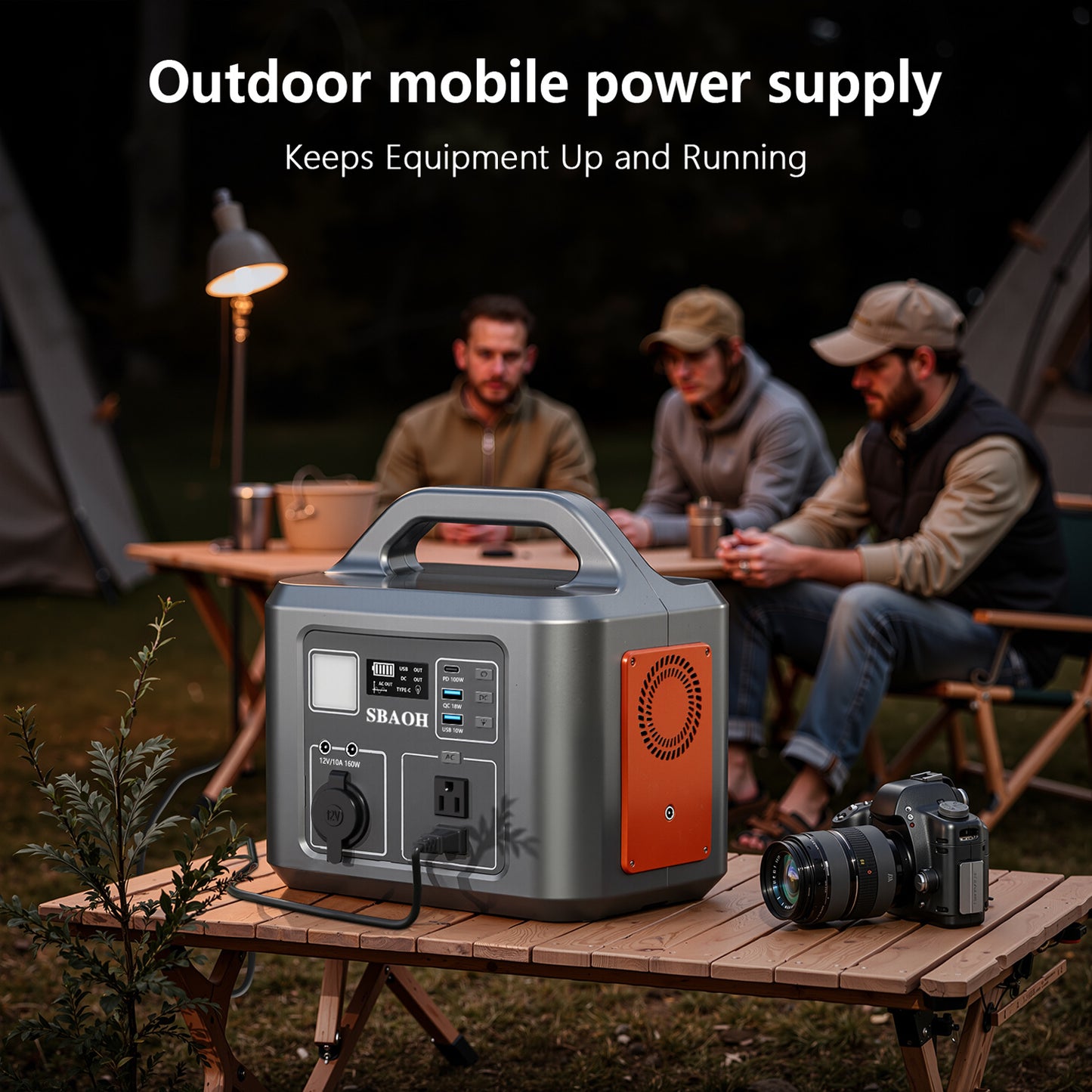 600W Portable Power Station,538.7Wh 145600mAh Solar Generator For Outdoor Camping, Home Backup,Power Outages ,No Solar Panel