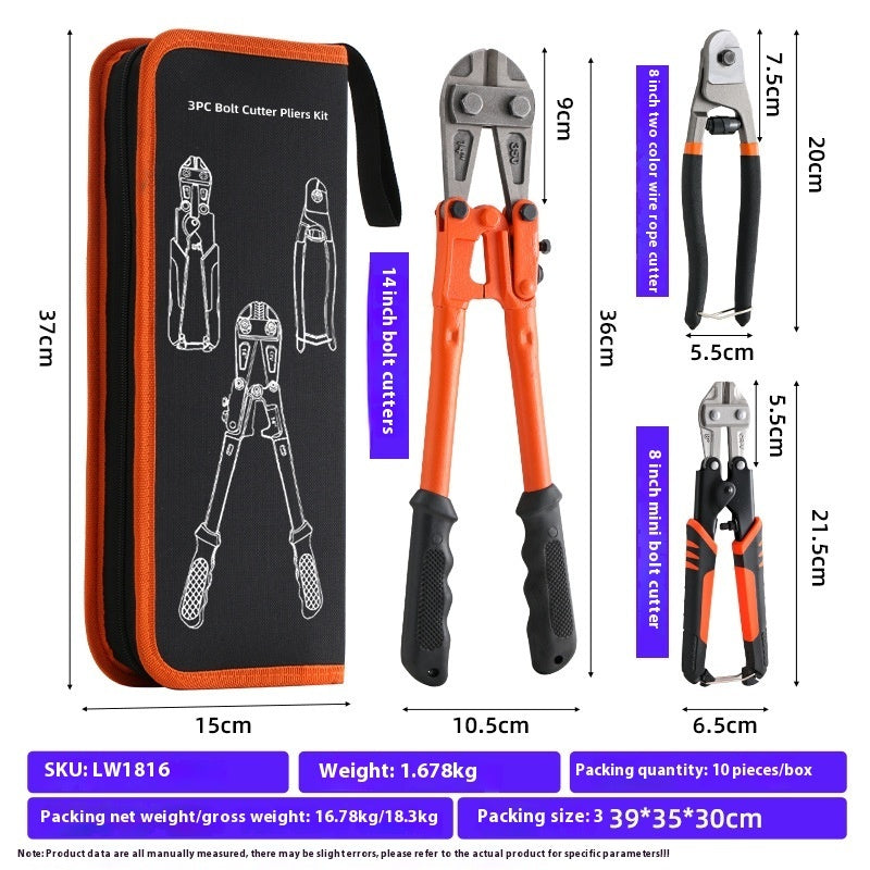 Wire Rope Cutting Pliers Set