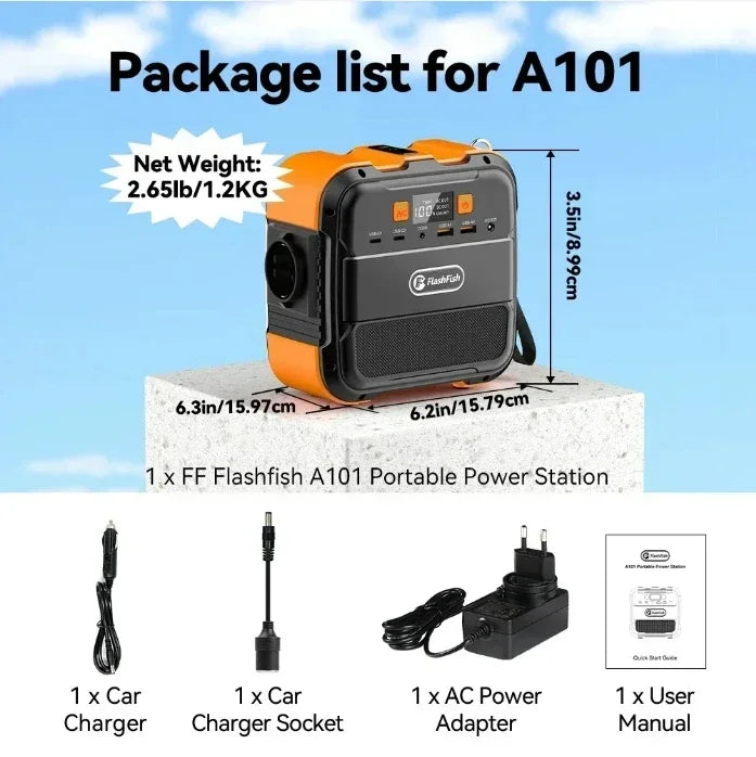 Powerstation E200 Portable Power Station 200W Solar Generator 151WH Battery AC DC Outdoor Camera Drone Power Supply Solar Charge