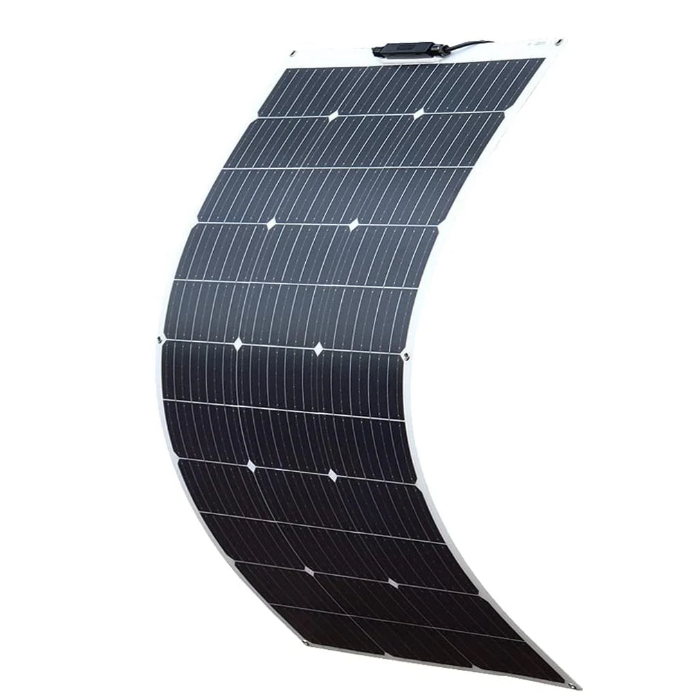 100 watt solar panel Flexible 2Pcs 4Pcs 10Pcs Monocrystalline Cell 1000W 600W 400W 200W 120W Solarpanel for 12V 24 Volt Battery