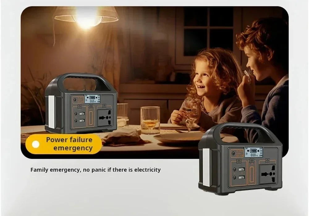 220V Outdoor Portable Mobile Power Supply 230 Wh 300W Power Station Generator LED First Aid Home Camping Computer Solar Charging