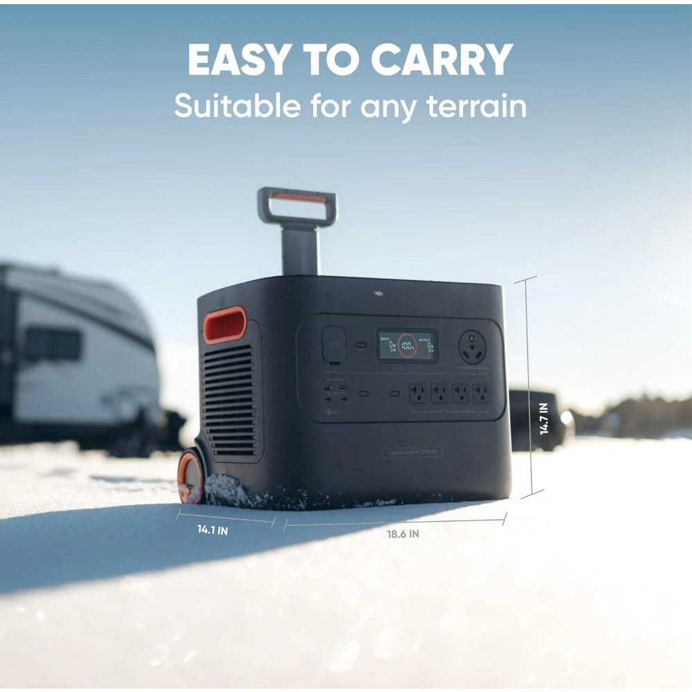 Solar Generator 3000 PRO 400W, 3024Wh Power Station with 2x200W Solar Panels, Fast Charging in 2.4 Hours, Intelligent BM
