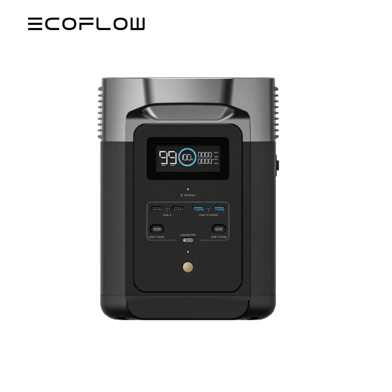 ECOFLOW Portable Power Station DELTA 2, 950Wh/1024Wh LiFePO4 (LFP) Battery, 1800W AC/100W USB-C Output, Solar Generator