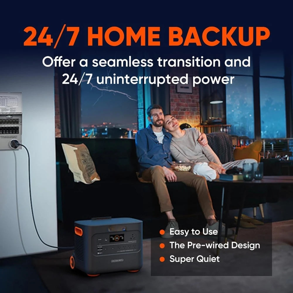 Solar Generator 3000 PRO 400W, 3024Wh Power Station with 2x200W Solar Panels, Fast Charging in 2.4 Hours, Intelligent BM