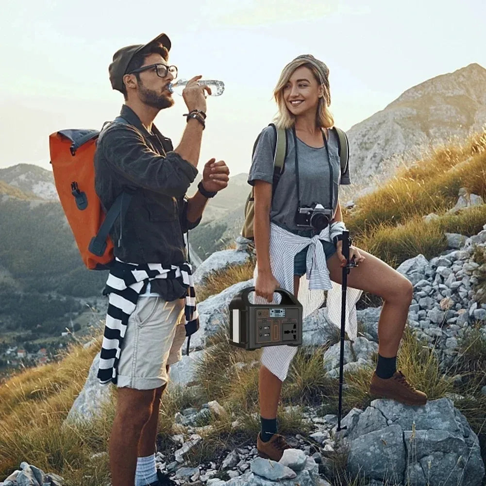 220V Outdoor Portable Mobile Power Supply 230 Wh 300W Power Station Generator LED First Aid Home Camping Computer Solar Charging