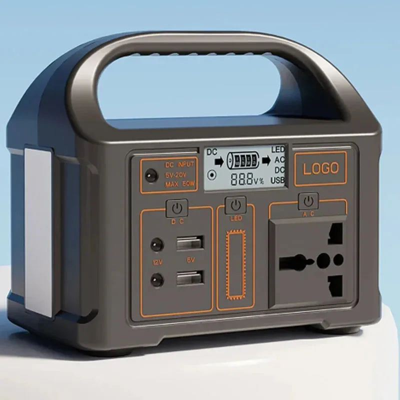 220V Outdoor Portable Mobile Power Supply 230 Wh 300W Power Station Generator LED First Aid Home Camping Computer Solar Charging