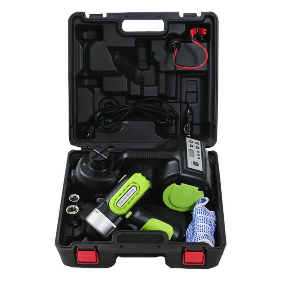 Electric Hydraulic Jack 12v Car Tire Changing Artifact Intelligent Air Wrench Set