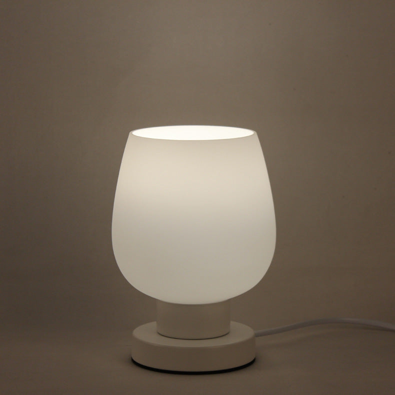 Nordic Simple Touch Glass Lamp Dimming Bedside Bedroom Usb Night Light