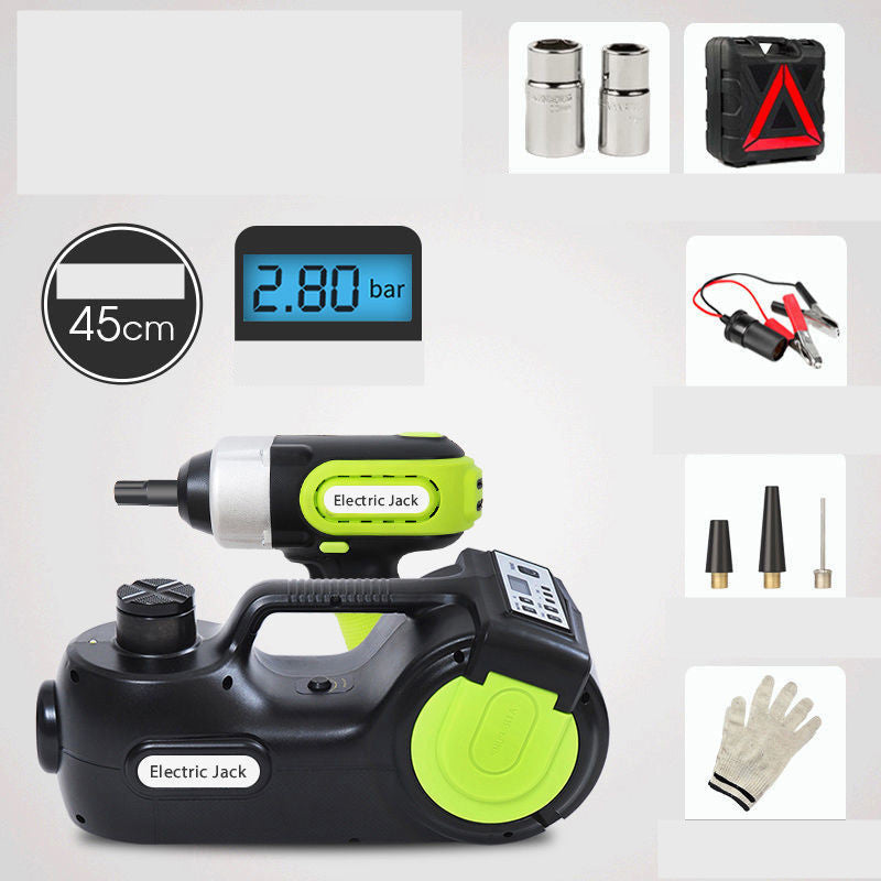 Electric Hydraulic Jack 12v Car Tire Changing Artifact Intelligent Air Wrench Set
