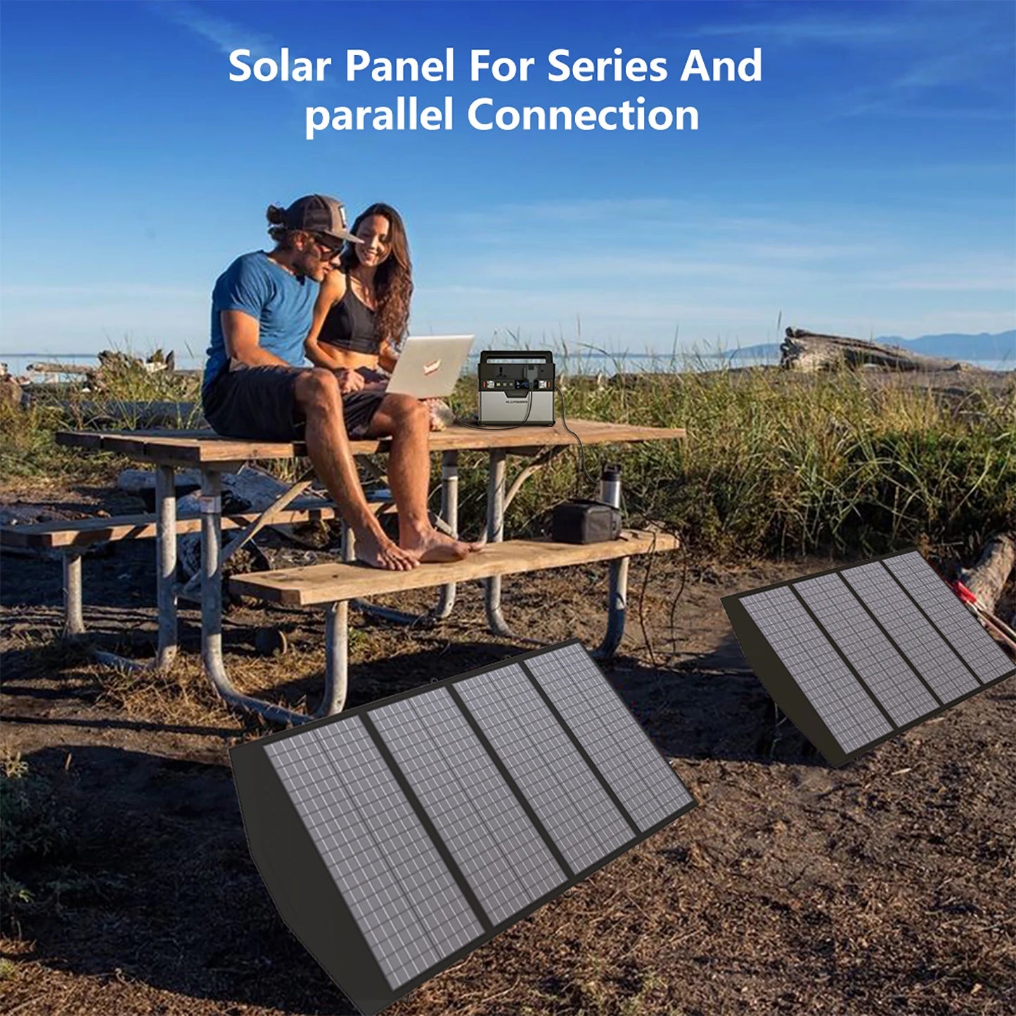 ALLPOWERS Foldable Solar Panel 400W / 200W / 140W / 100W / 60W Solar Charger with Solar Output for Power Station Solar Generator