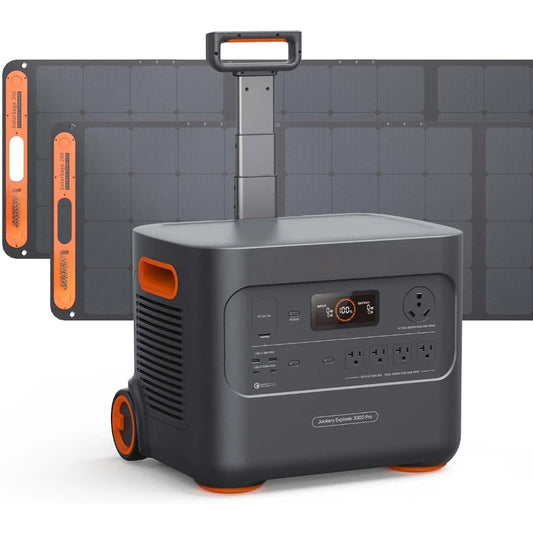 Solar Generator 3000 PRO 400W, 3024Wh Power Station with 2x200W Solar Panels, Fast Charging in 2.4 Hours, Intelligent BM